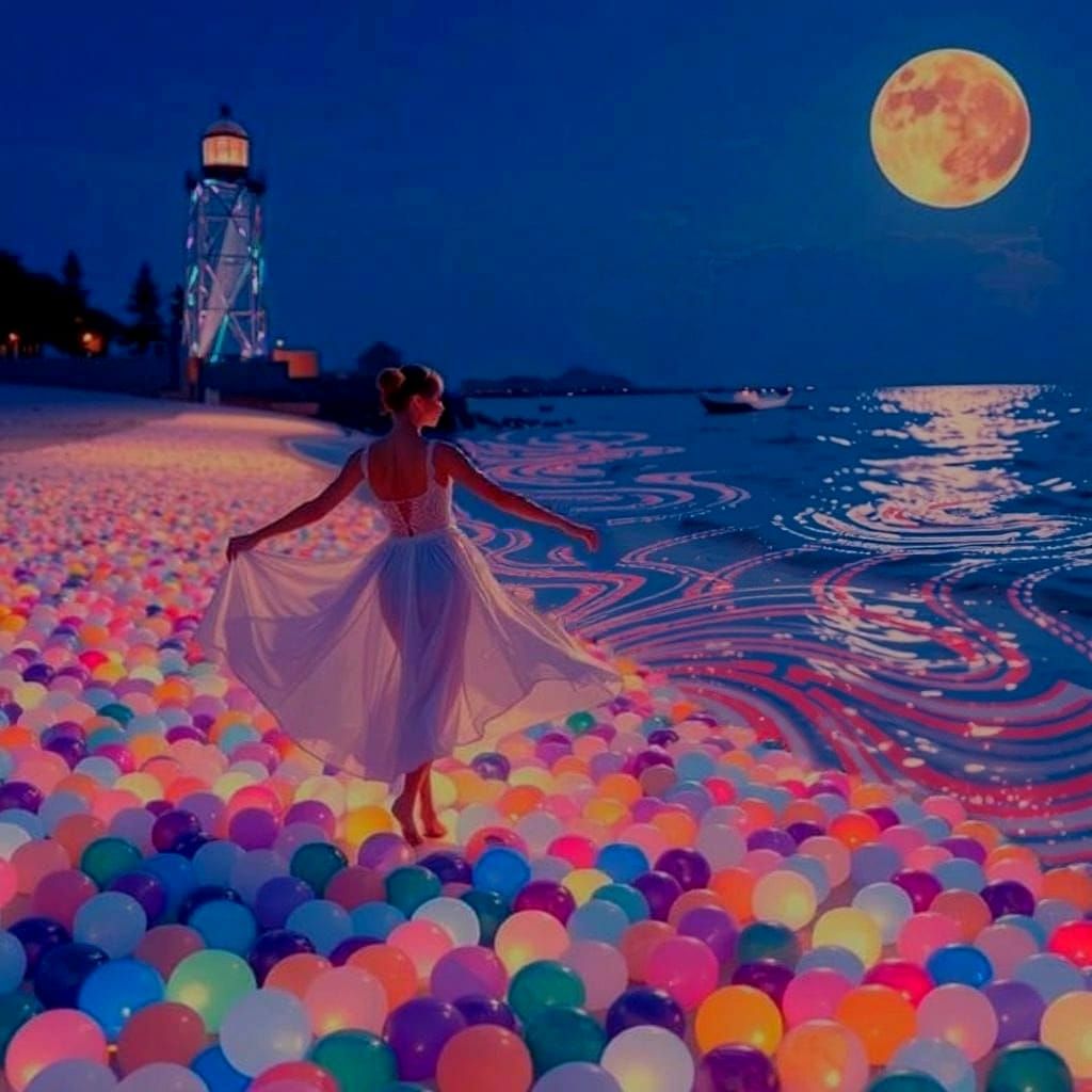 Vibrant Swirling Red Abstract Forms