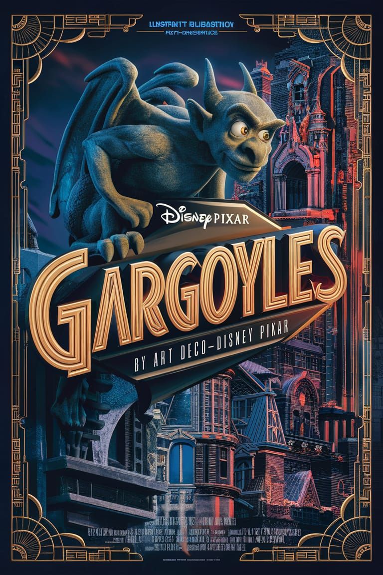 Disney's Gargoyles: An Art Deco-Disney Pixar Production