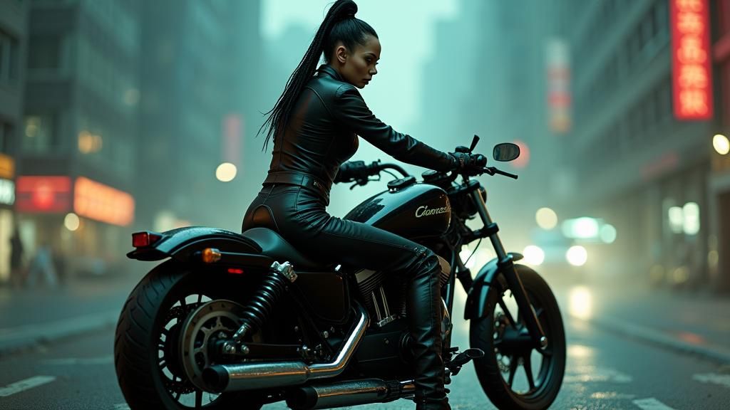 Tinkerbell as Trinity in Gritty Cityscape