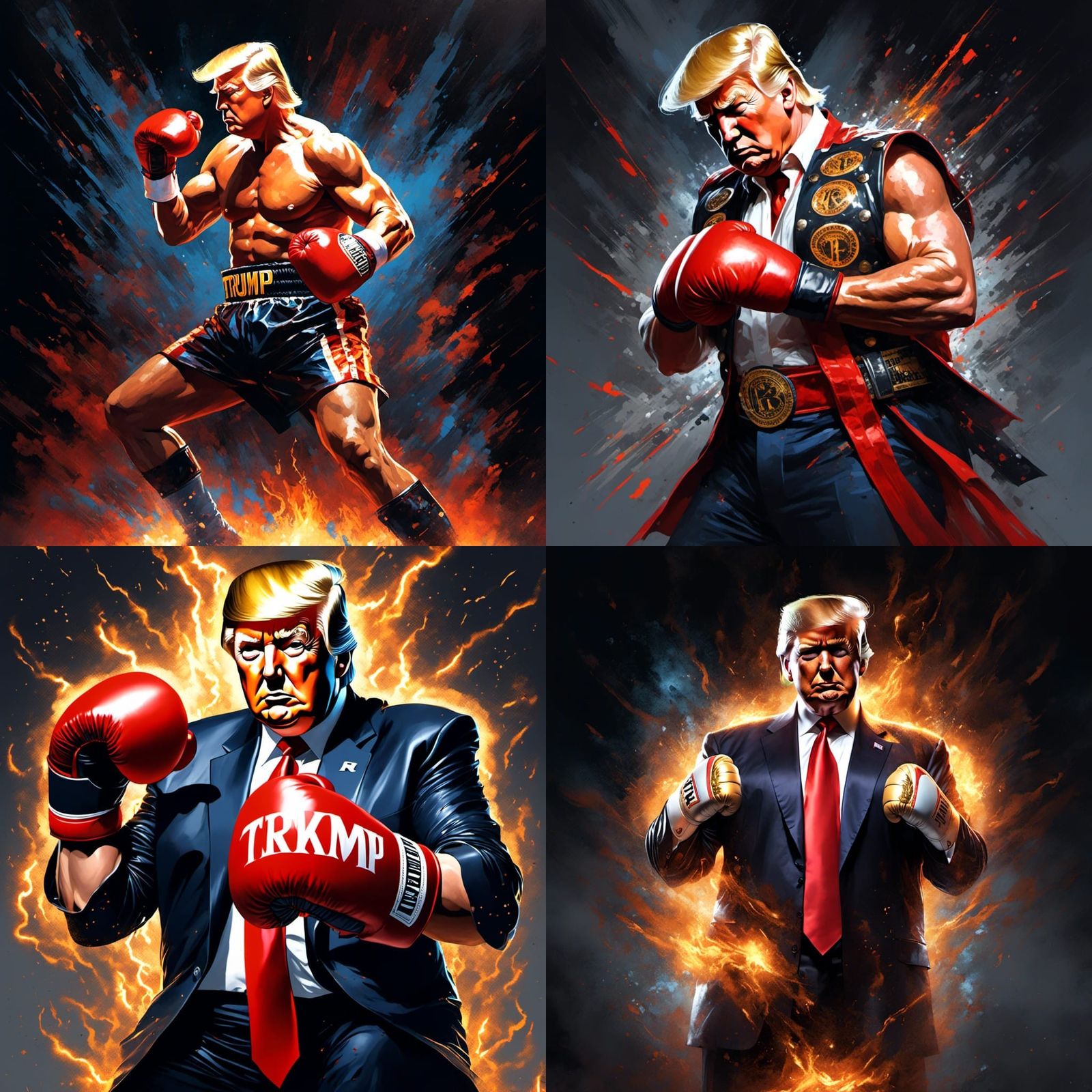Heavyweight Fighter Donald J Trump