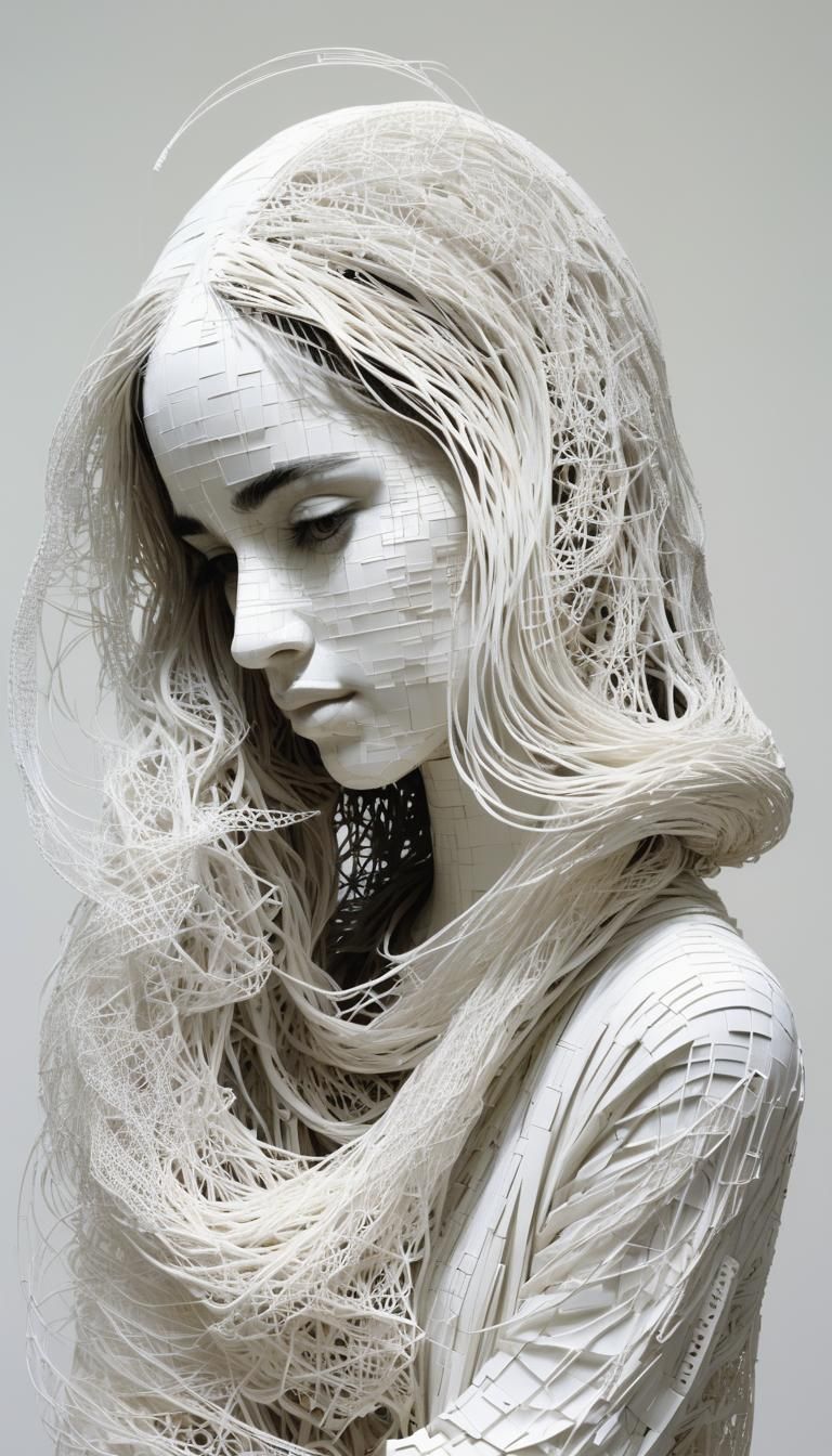 Persian Girl,ASCII art, 1