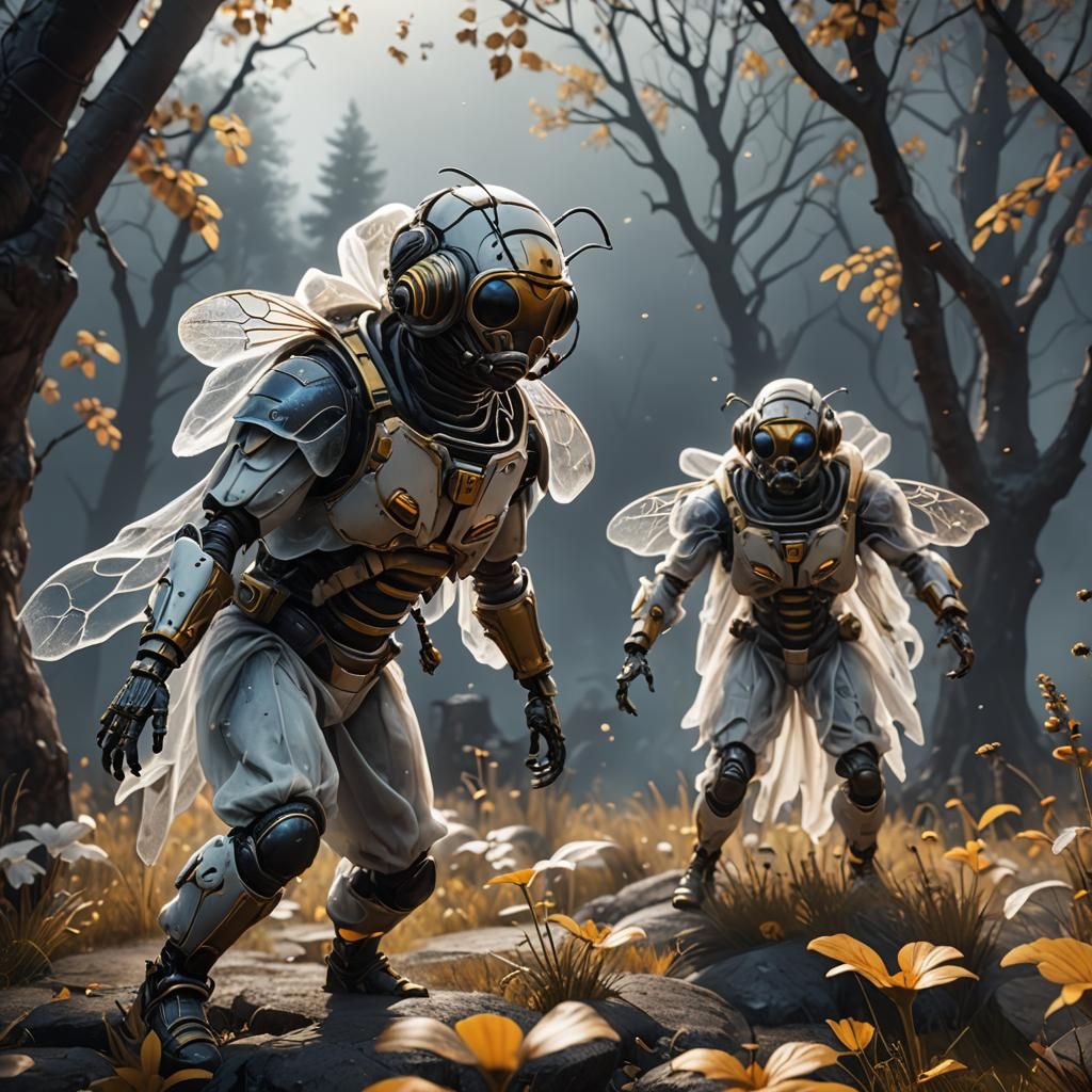 Bees Dressed as Ghosts: 3D Game Art