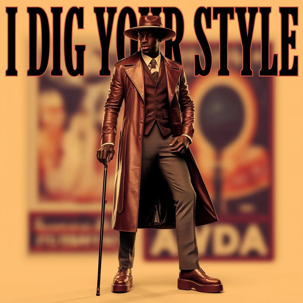 Confident Man in Retro Attire