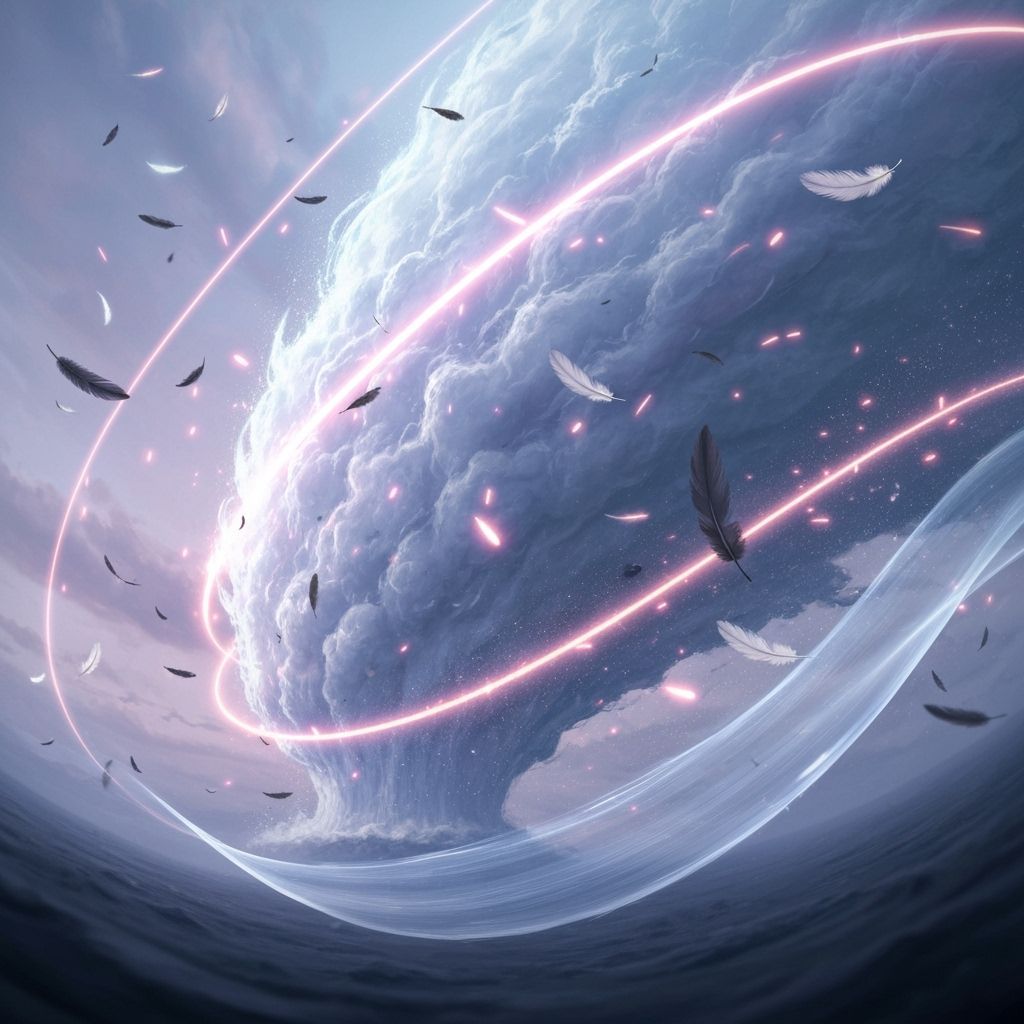 Dynamic Fantasy Vortex with Flowing Wind Currents