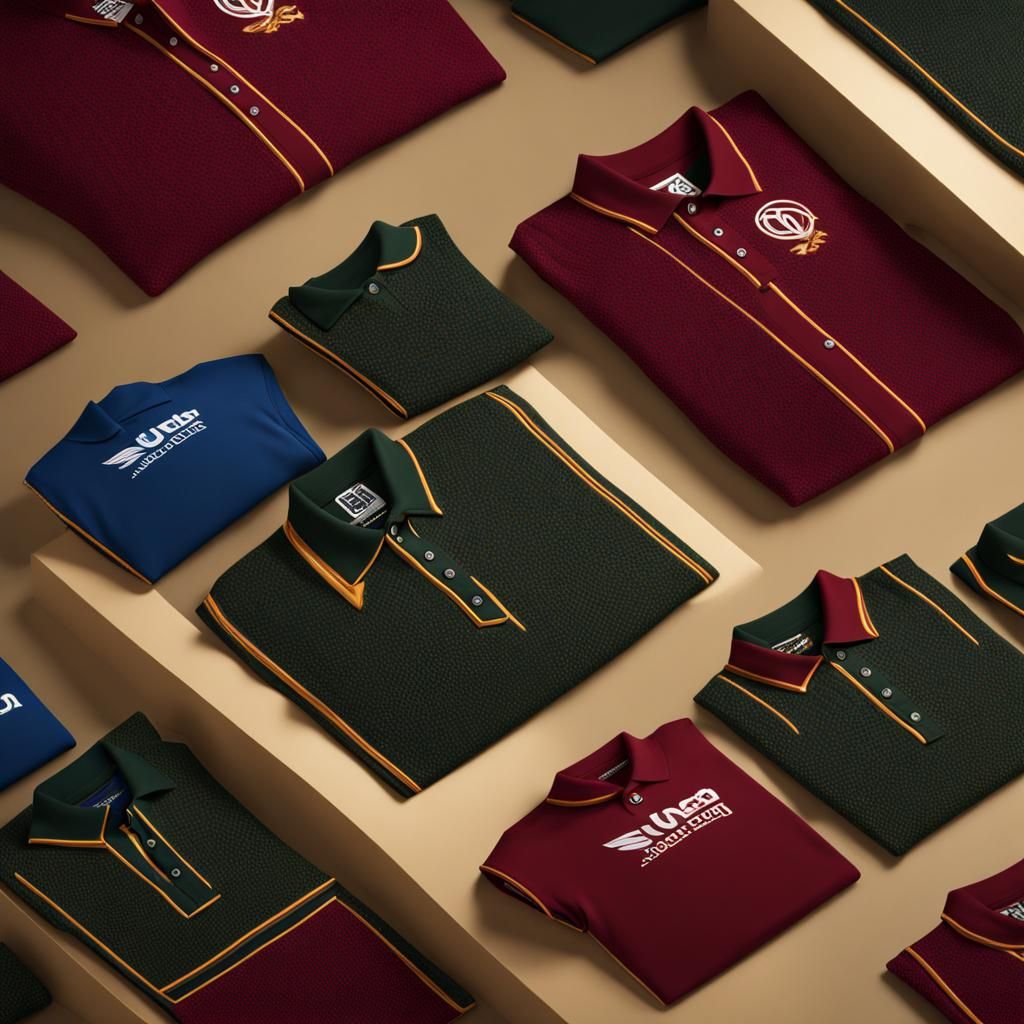 Polo Shirt Design with Unique Logo, Digital Art