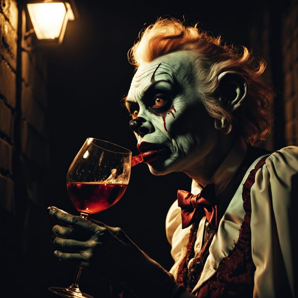 Gritty Film Noir Zombie Monkey Monster in a Gaudy Bow Tie