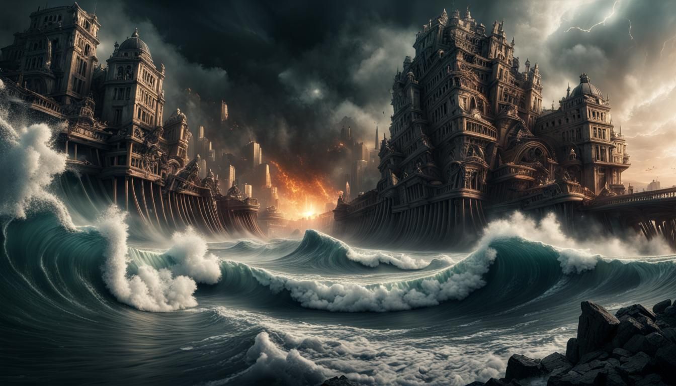 Epic Digital Painting of a Narcissistic Collapse