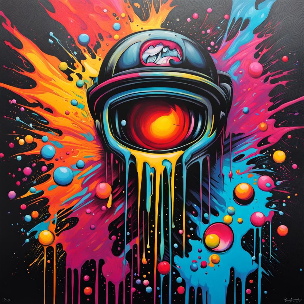 Graffiti Art in Splash Art Style