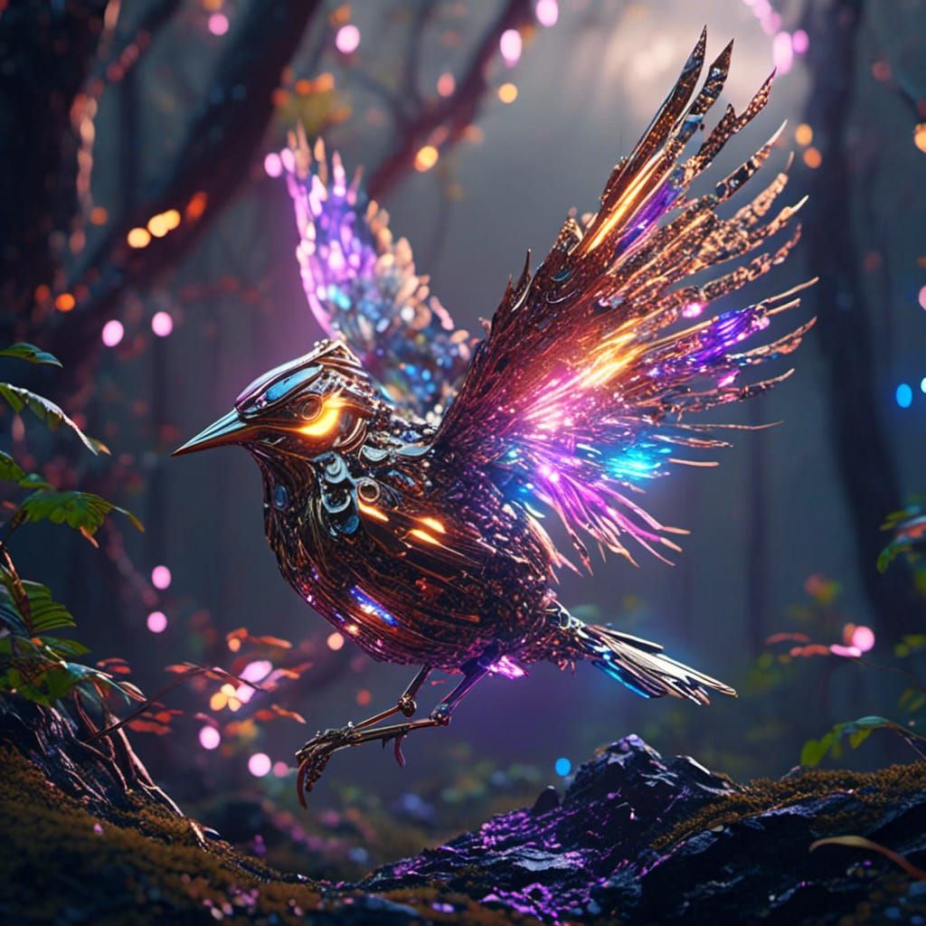Enchanted mecha-bird