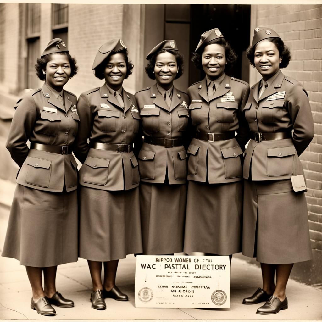 BIPOC Women of the 6888th Postal Battalion WAAC