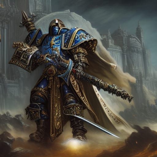 Sister of Battle in Hoodie with Sword