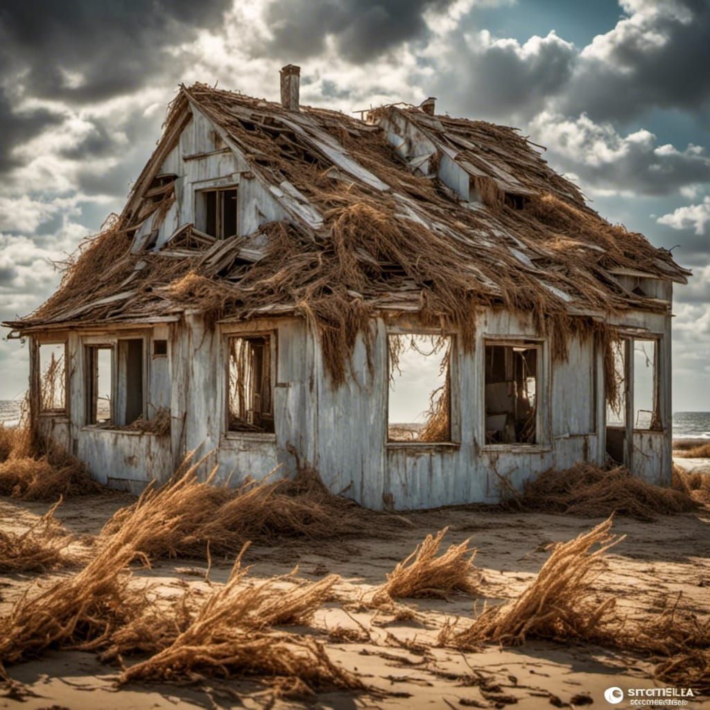 Abandoned beach house