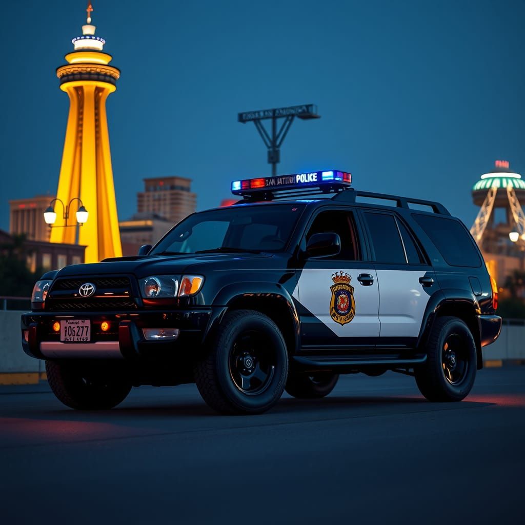 San Antonio Police 2001 Toyota 4Runner in Low Profile Style