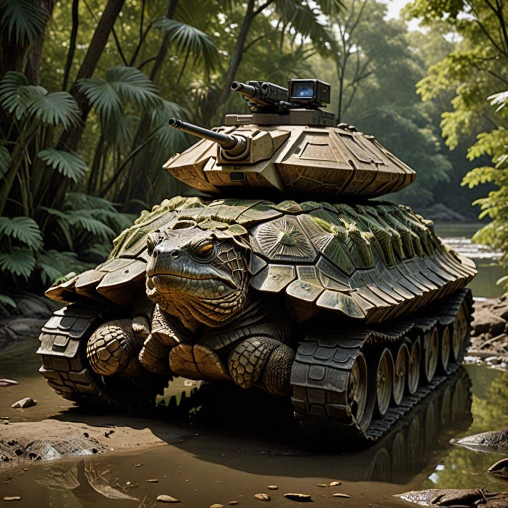 Tortank: Amphibious War Monster with Turtle-Like Features