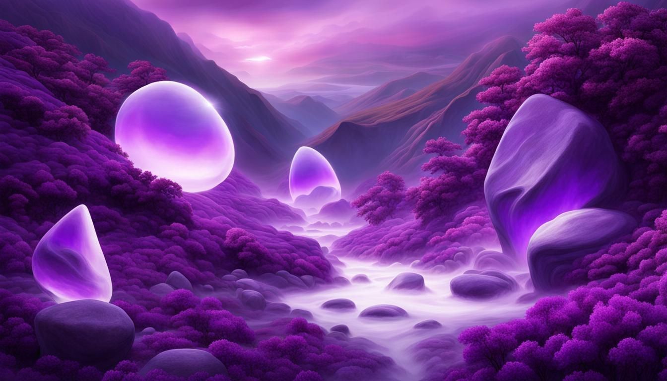Dream Stones in Surreal Landscape, Digital Painting