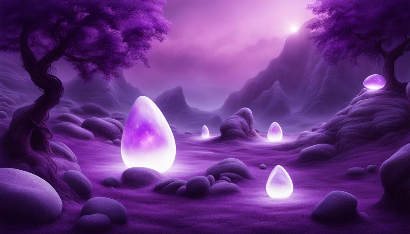 Dream Stones in a Surreal Landscape Painting