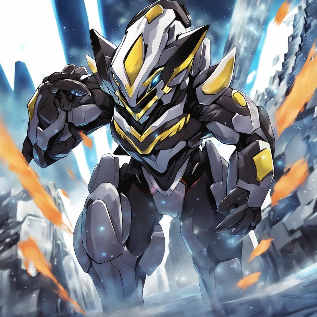 Protogen Robot in Anime Style