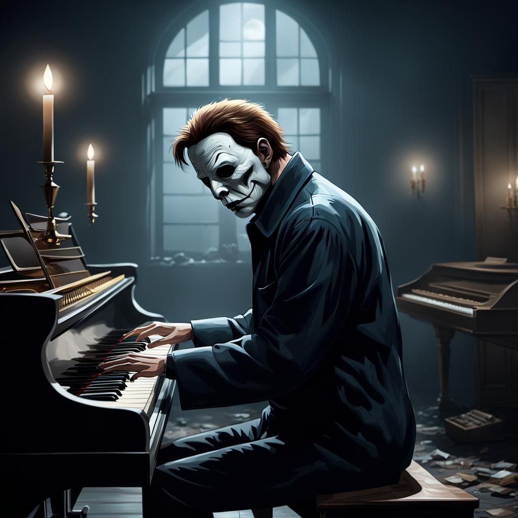Michael Myers Plays Piano in Abandoned Room