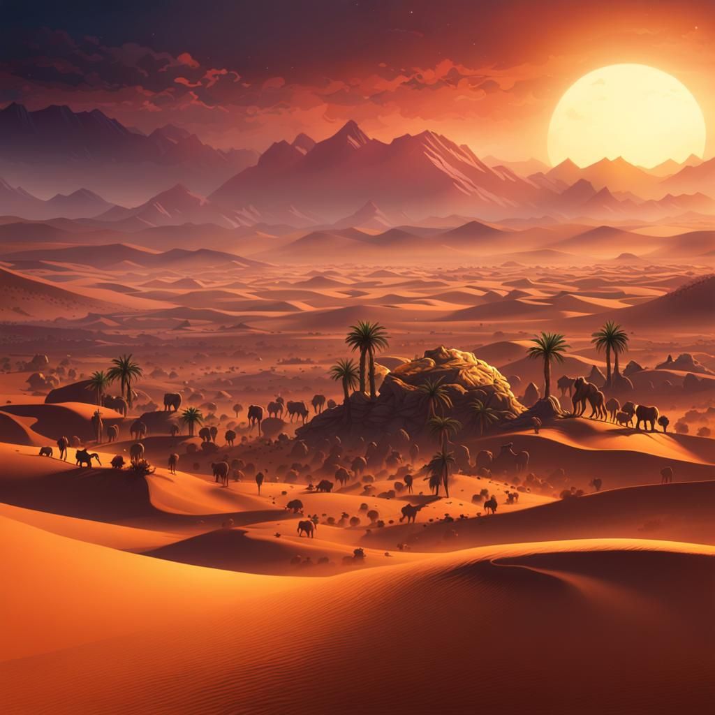 Sahara Night: Tribal Dance in the Desert Wind