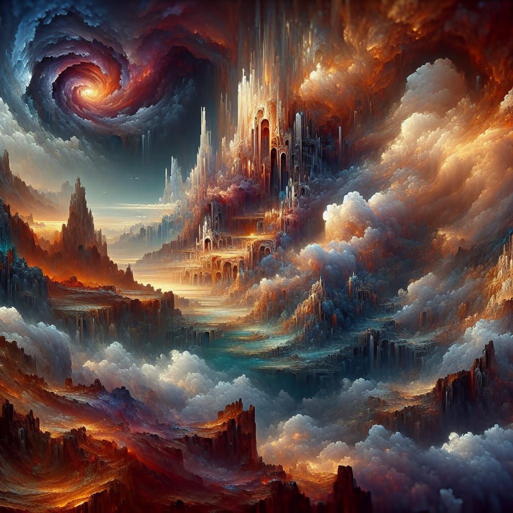 Fantasy Landscape Matte Painting in 8k