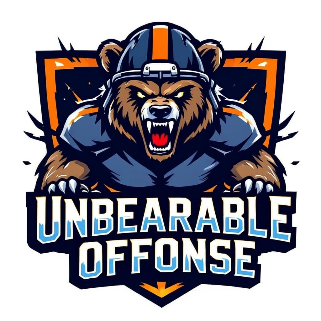 Dynamic Fantasy Football Logo: Chicago Bears "Unbearable Off...