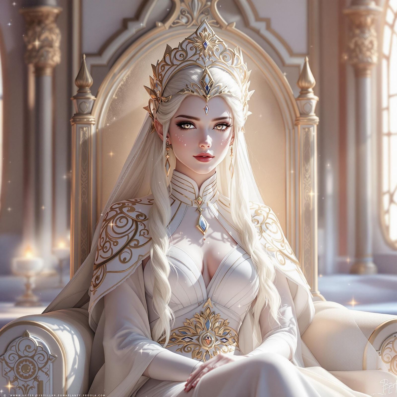 Ethereal Princess Queen Amidala Inspired Anime Art