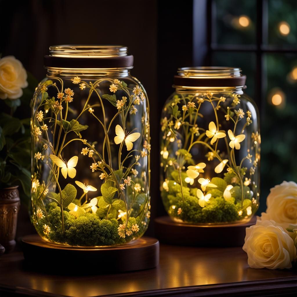 Sparkling Firefly Jar: Ultra-Realistic Fairy Tale Ambiance