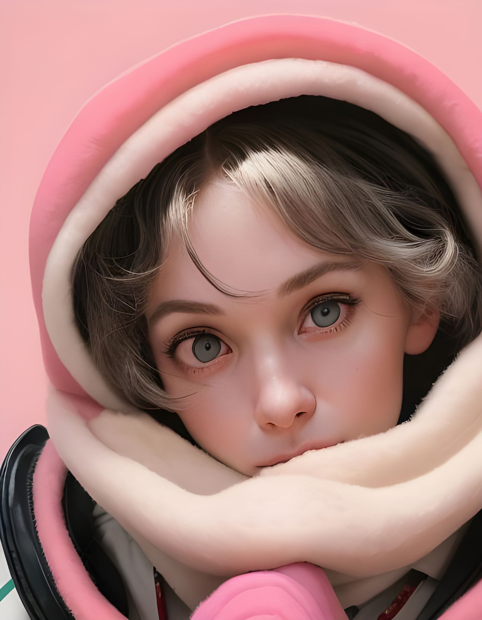 Vibrant Close-Up Portrait in Professional Style