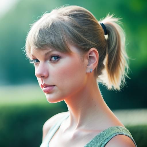 Woman with Ponytail in Summer, Professional Photography