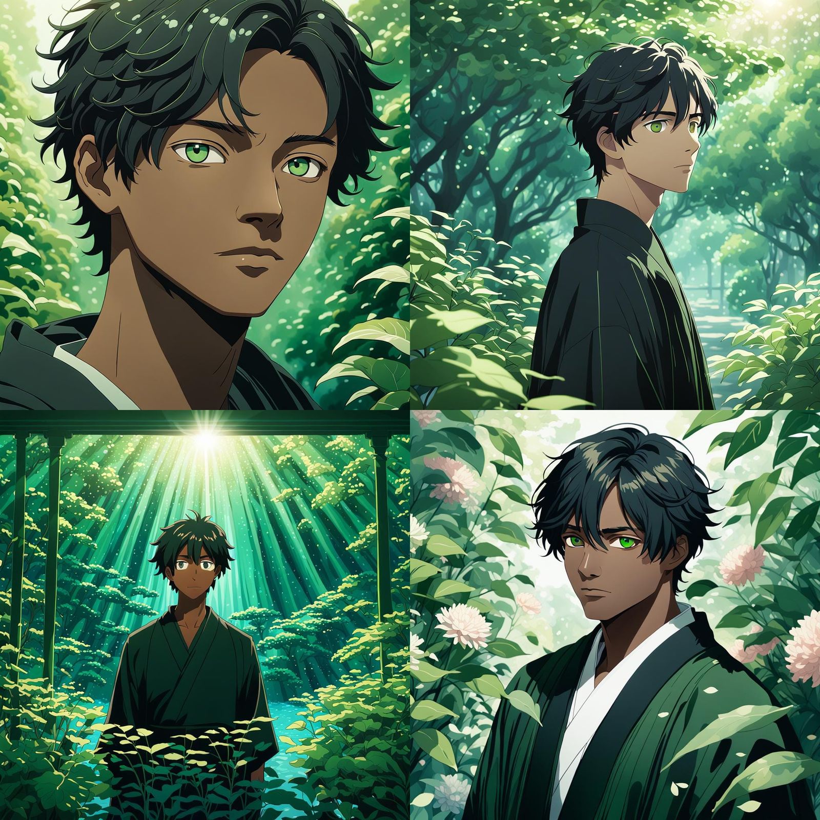 Egyptian God Sobek Inspiration, Dark Complexion, Green Eyes,...