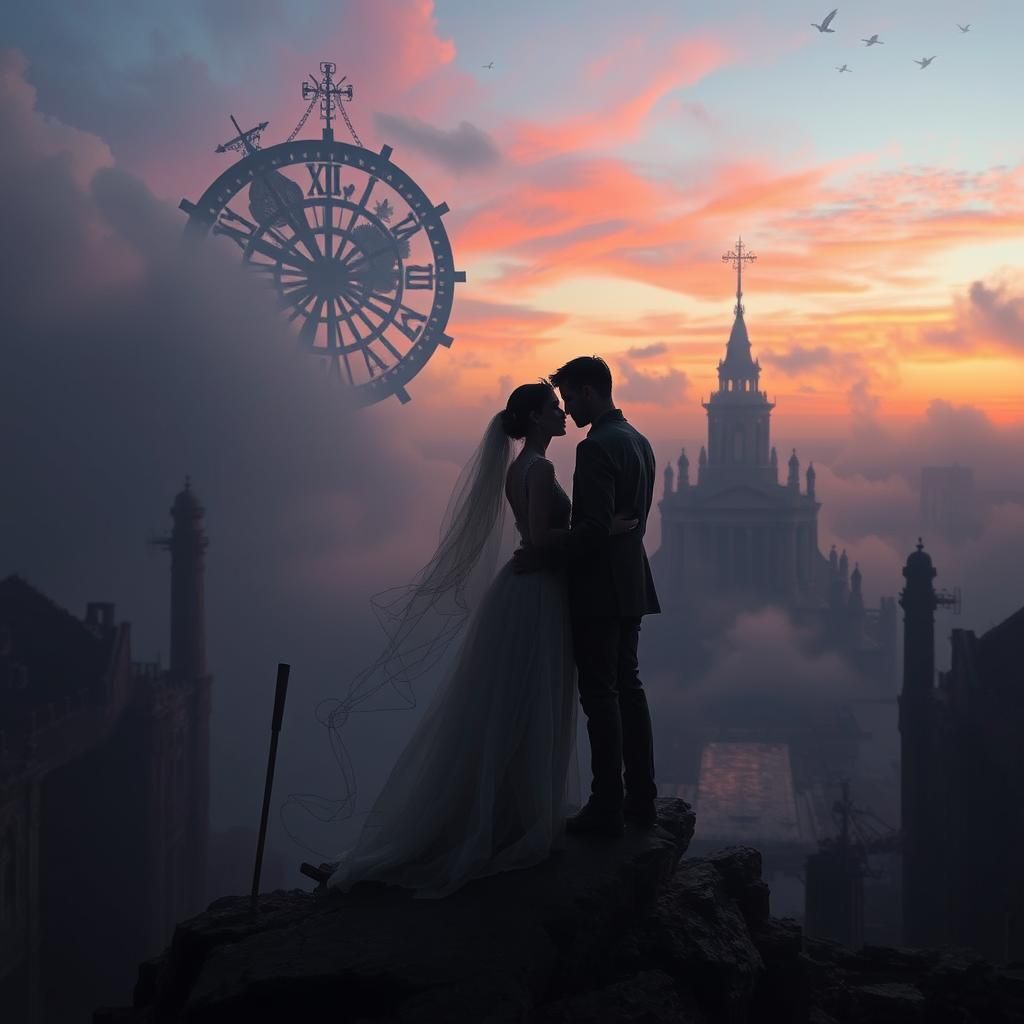 Dystopian Lovers at the End of Time: Surreal Digital Art