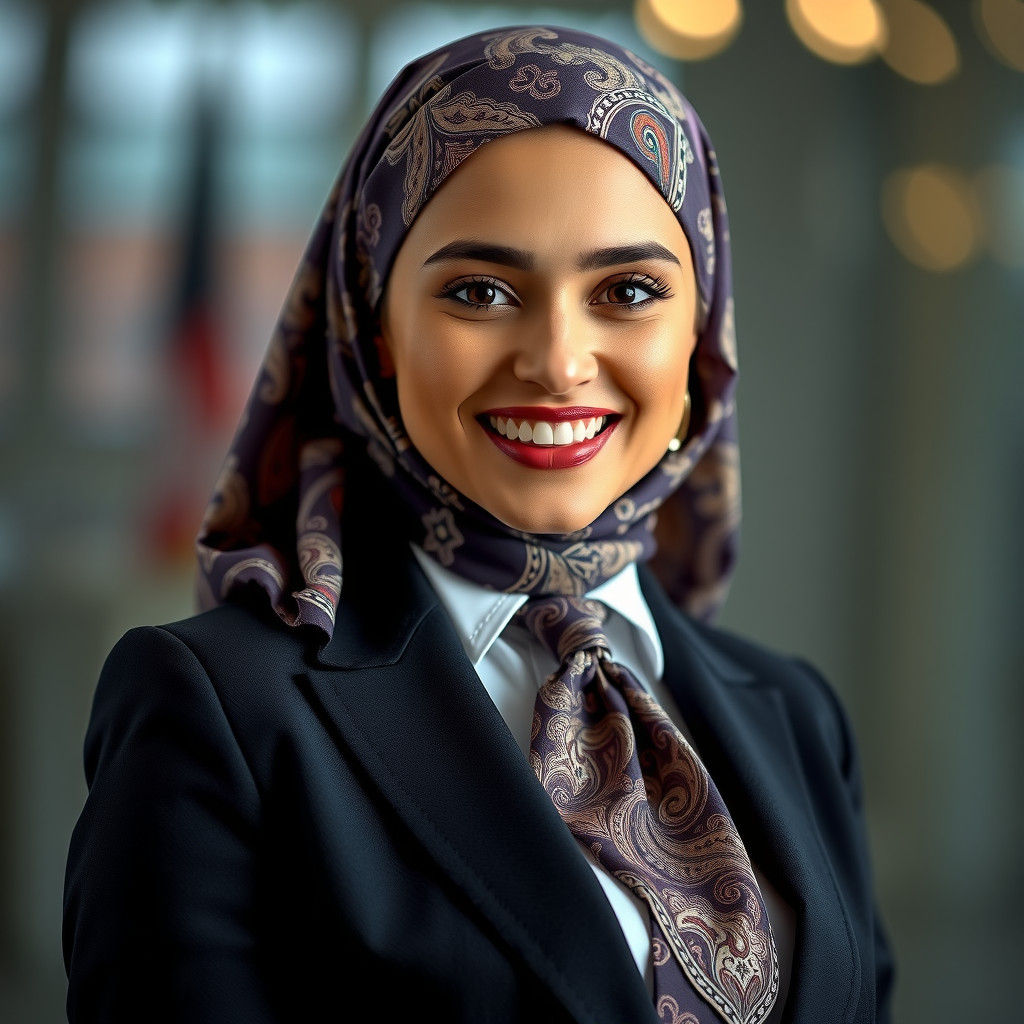 Sophisticated Arab Businesswoman Exudes Confidence