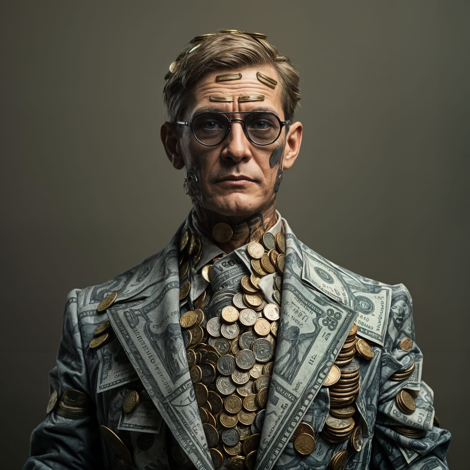 Man Made of Money: A Conceptual Art Piece