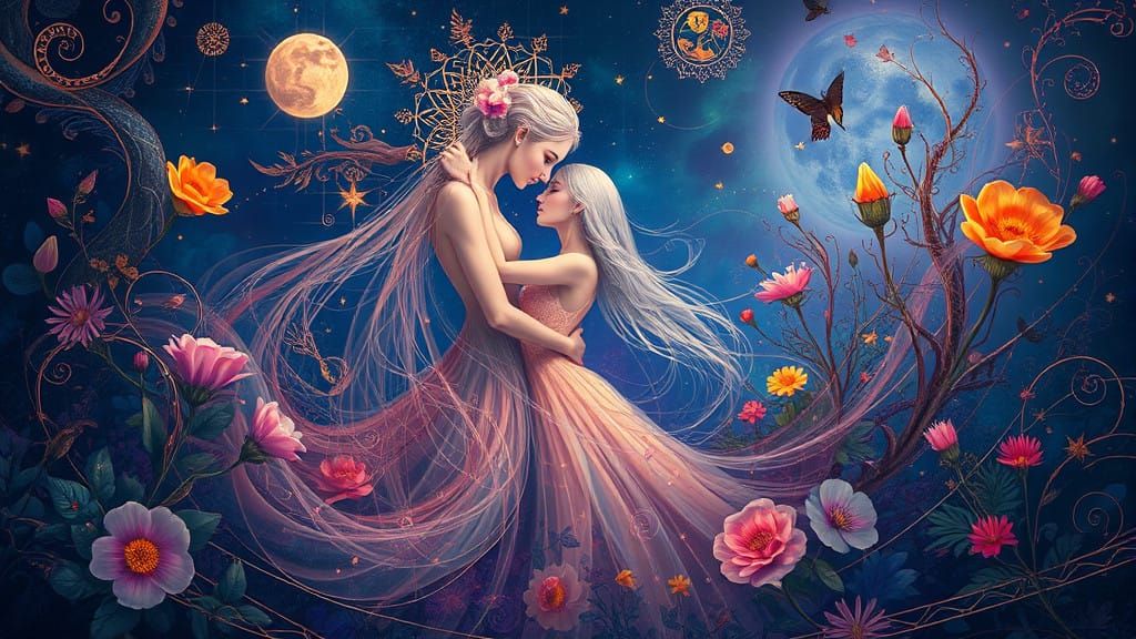 Timeless Lovers in Vibrant Dreamworld