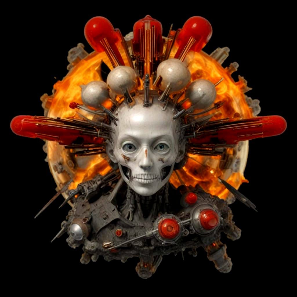 Glowing Atomic Structure