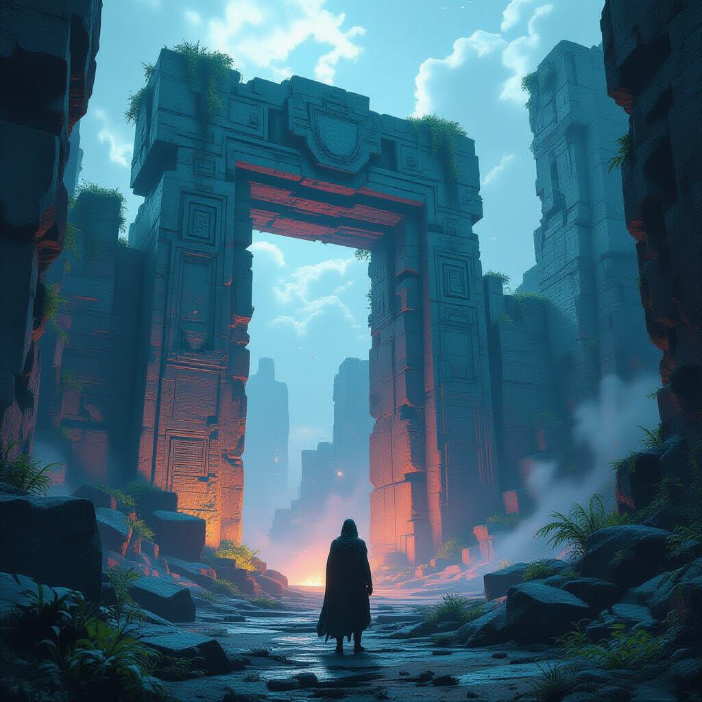 Ancient Astronaut Explorer at Alien Gateway