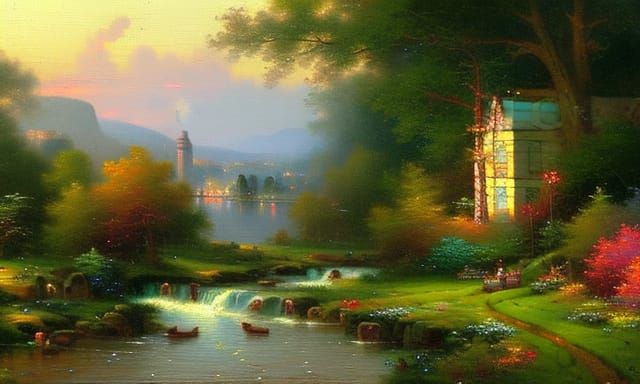 Eco-Friendly Cityscape with Green Infrastructure