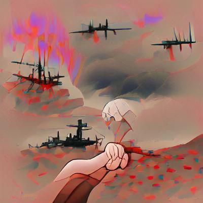 Desolate Battlefield: A Vision of Hopeless War