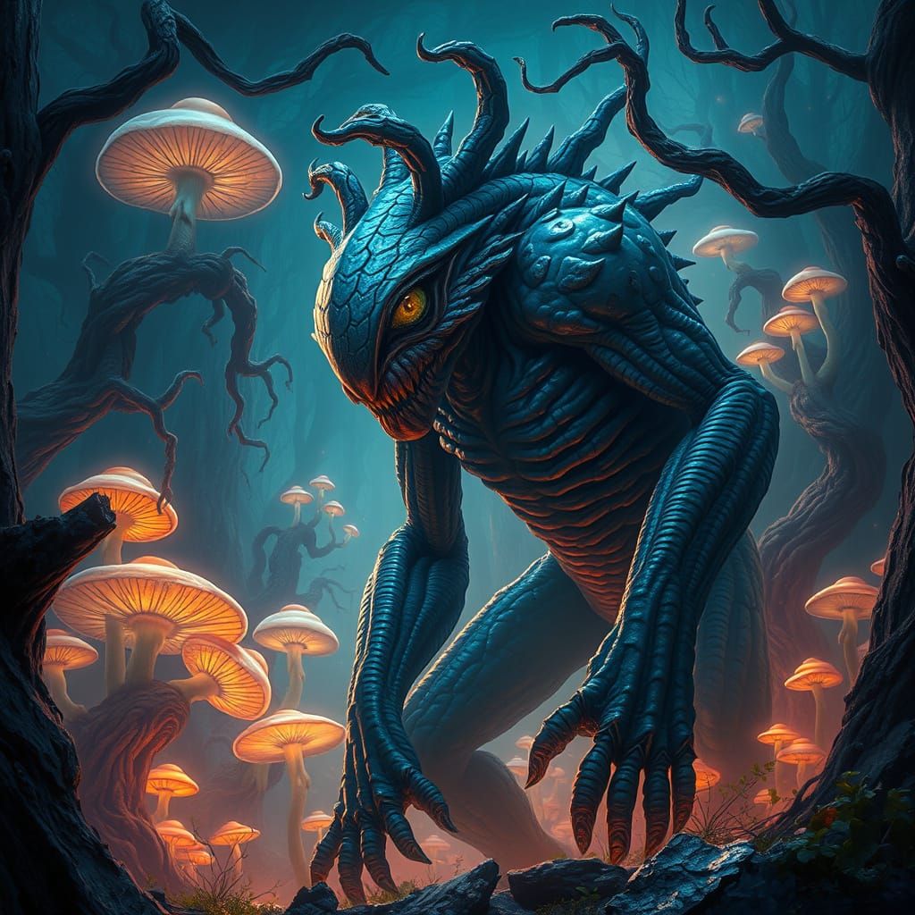 Ethereal Cyclops in Ancient Forest Realm