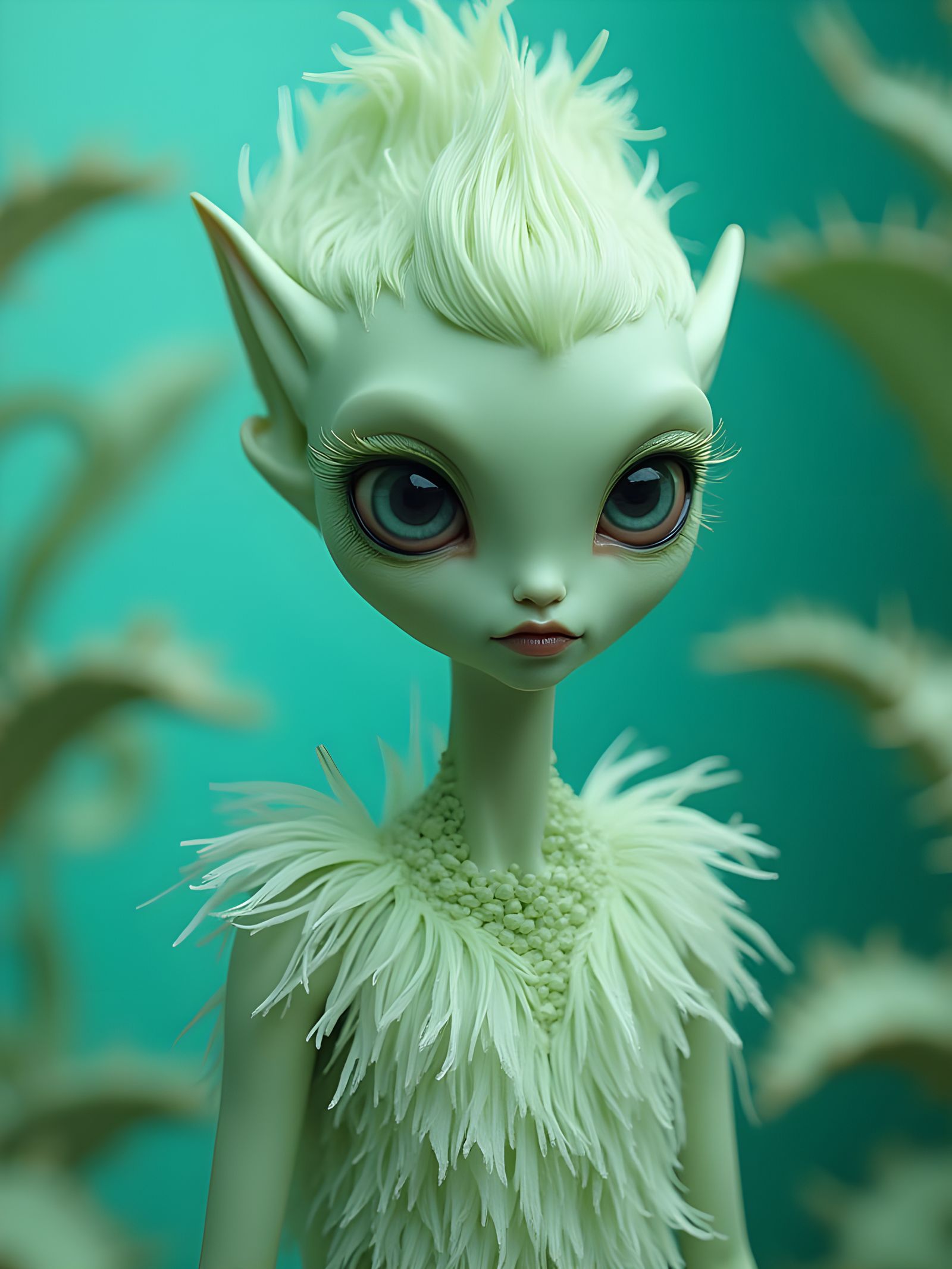 'Aliens of the Rainbow' Fashion Series: Blue/Green