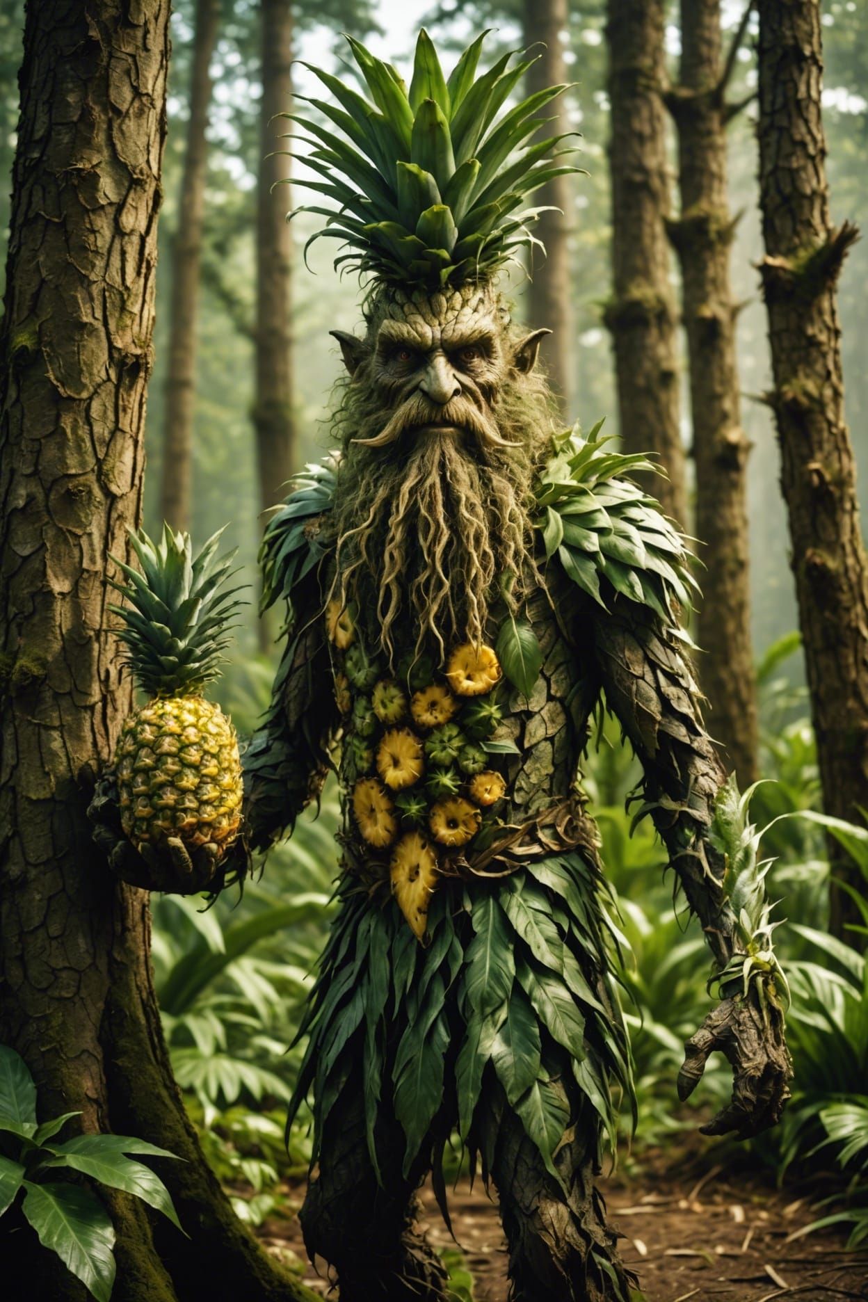 Pineapple Treebeard: A Professional Photography Shot
