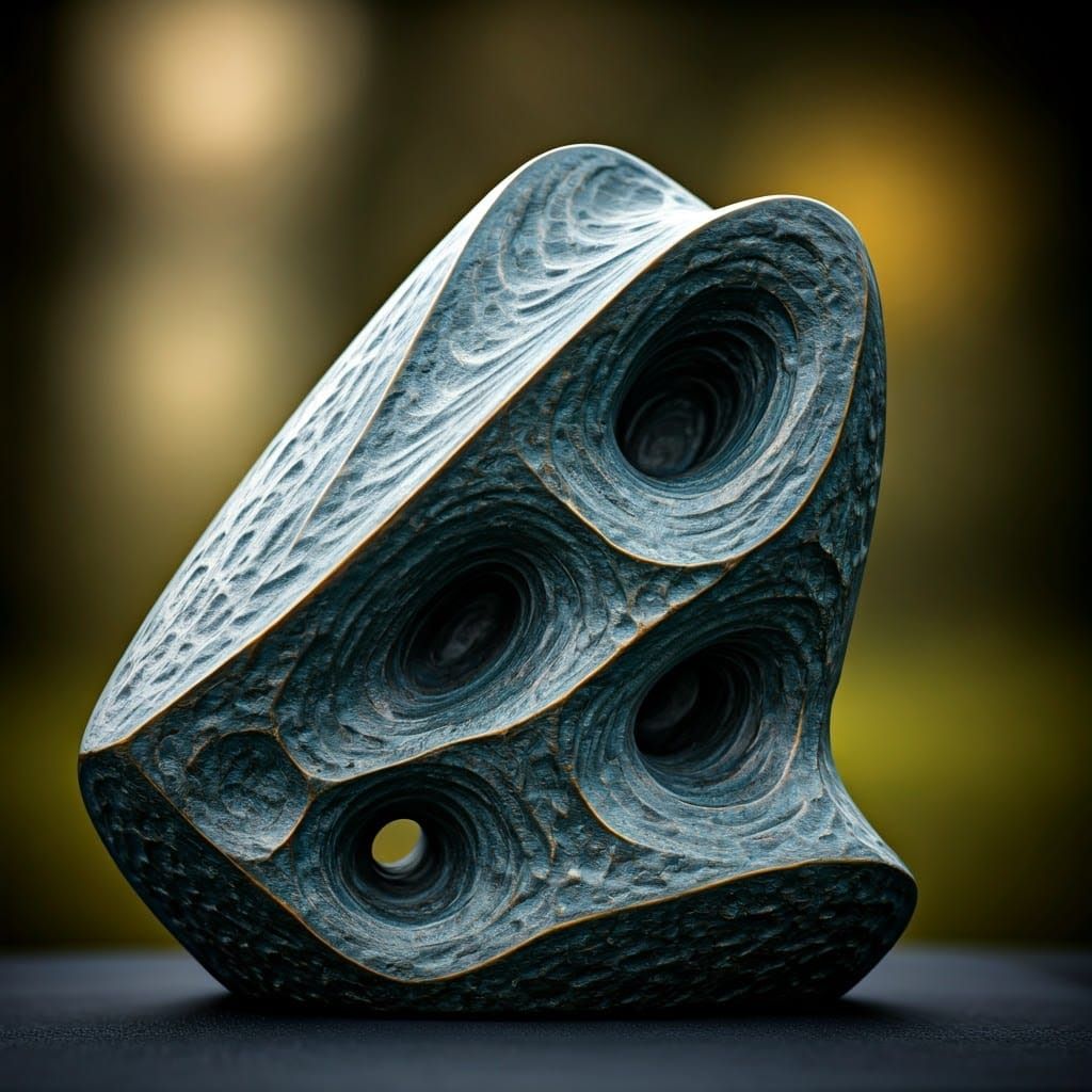 Abstract Sculpture in Natural Setting