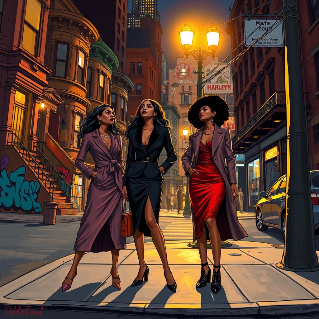 Midnight Reflections in Harlem