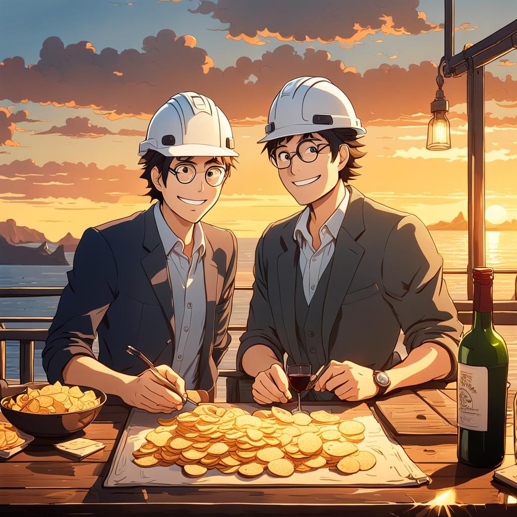 Geologists Celebrate Friendship in Ghibli Style