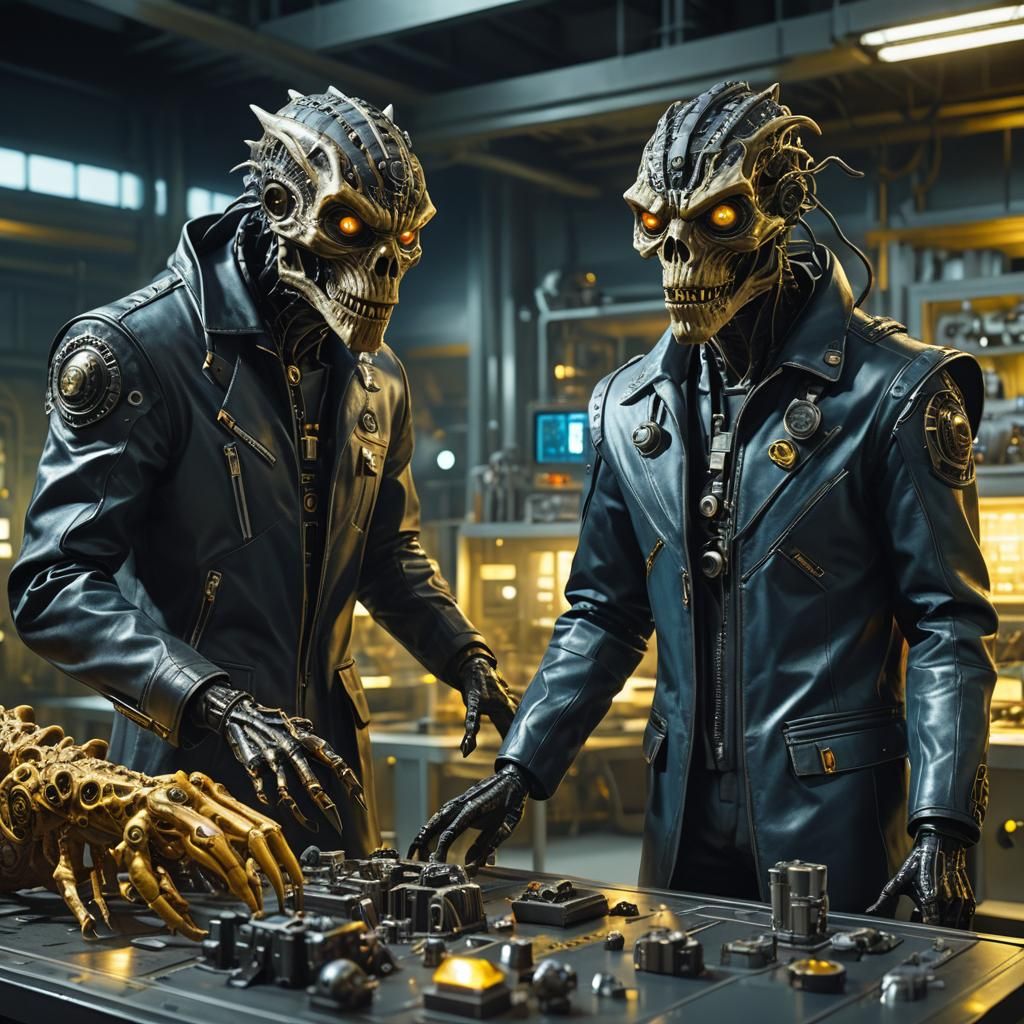 Men in Black Examine Cryptozoology Creatures