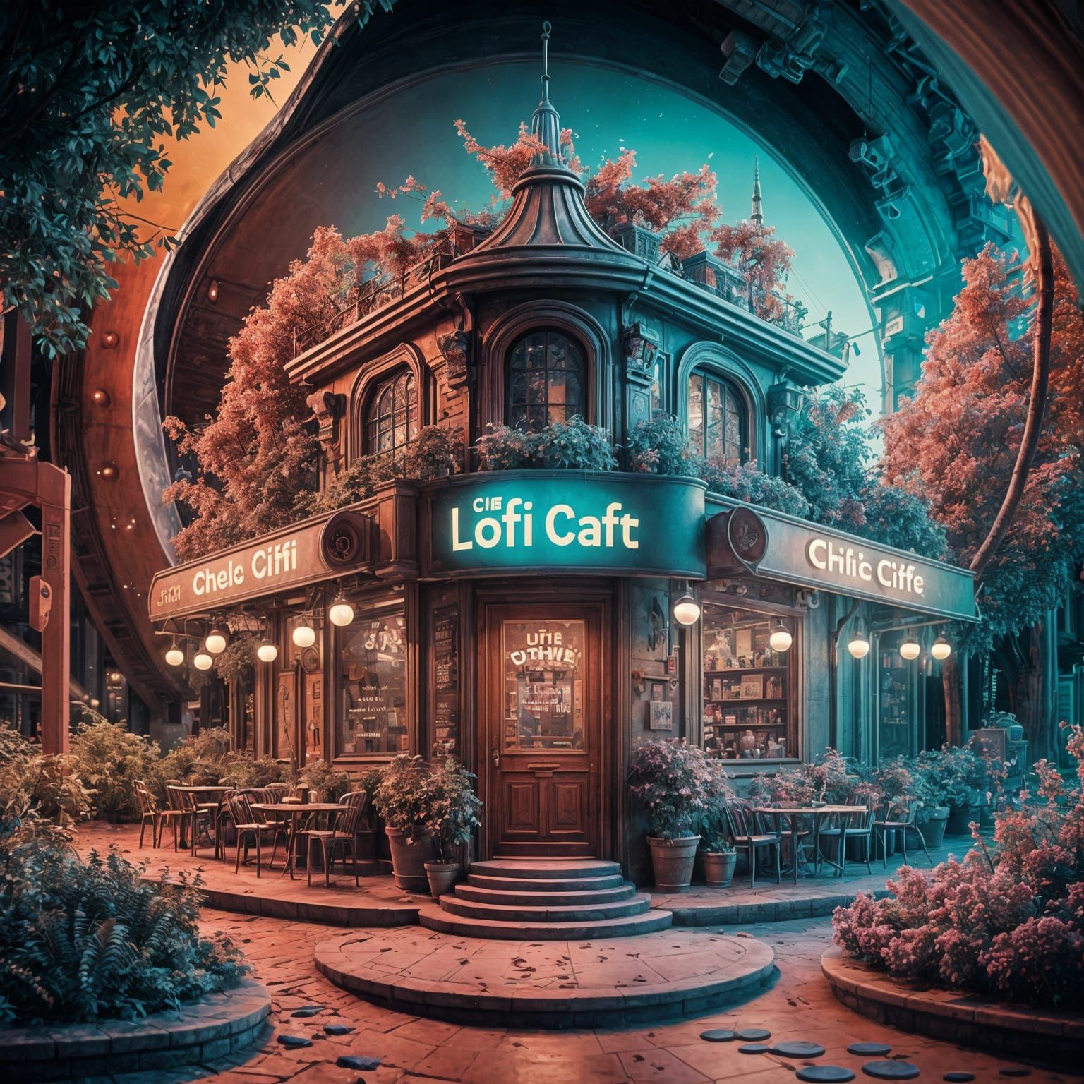 Fantastical Lofi Cafe in Unreal Engine 5