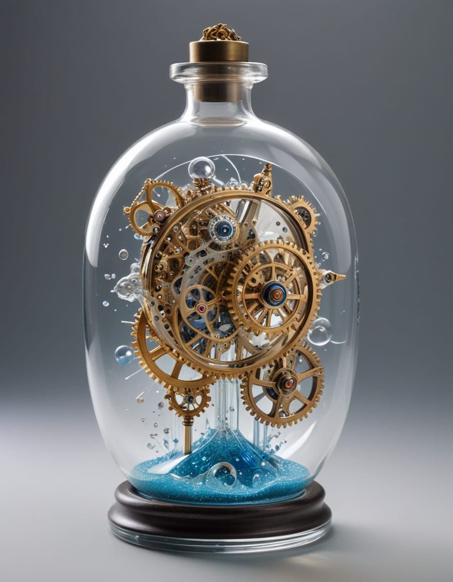 Steampunk Alchemy in Effervescent Glass