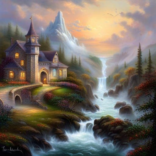 Discernment in Ancient Gurukul: Ethereal Fantasy Art