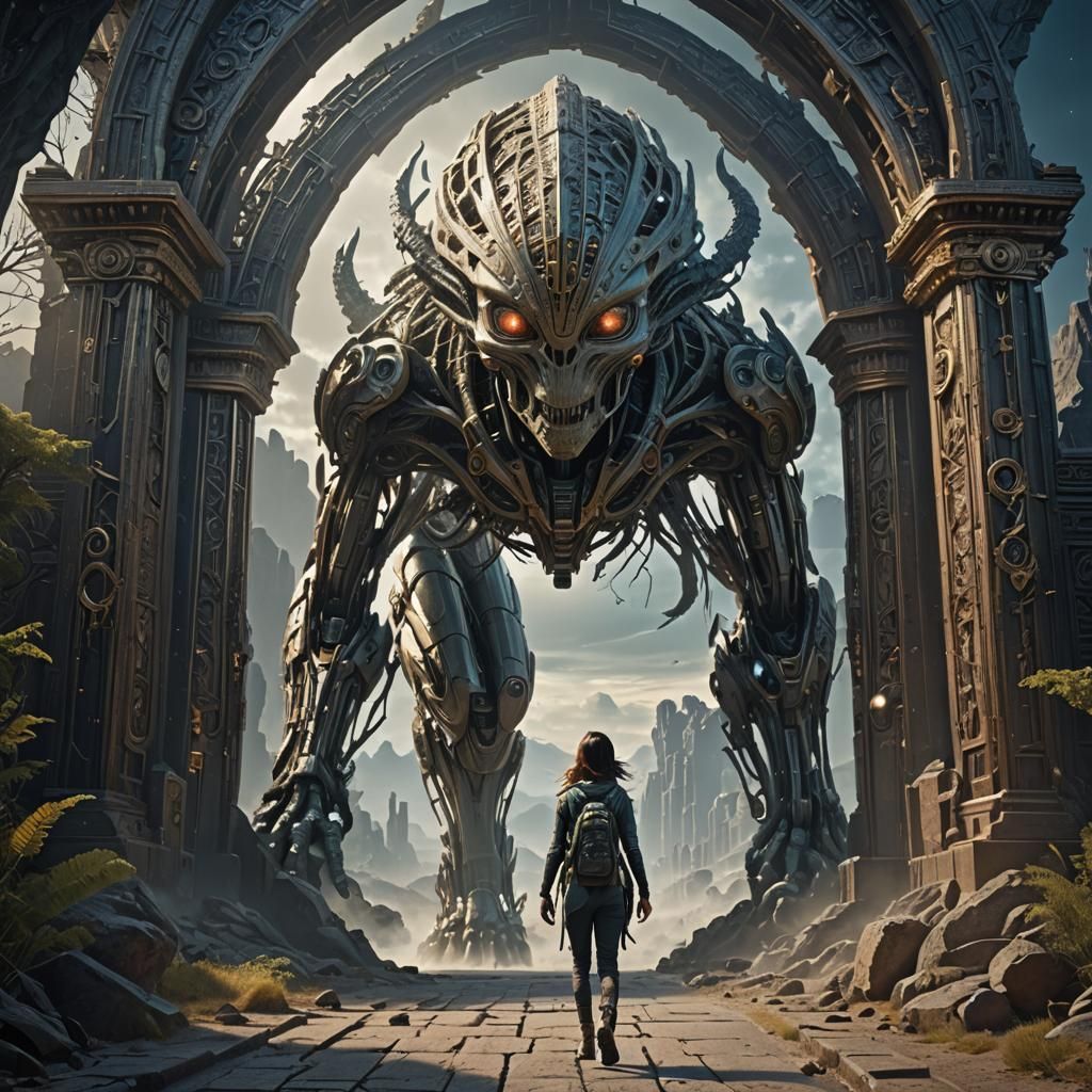 Epic Gateway to a New Earth in 3D