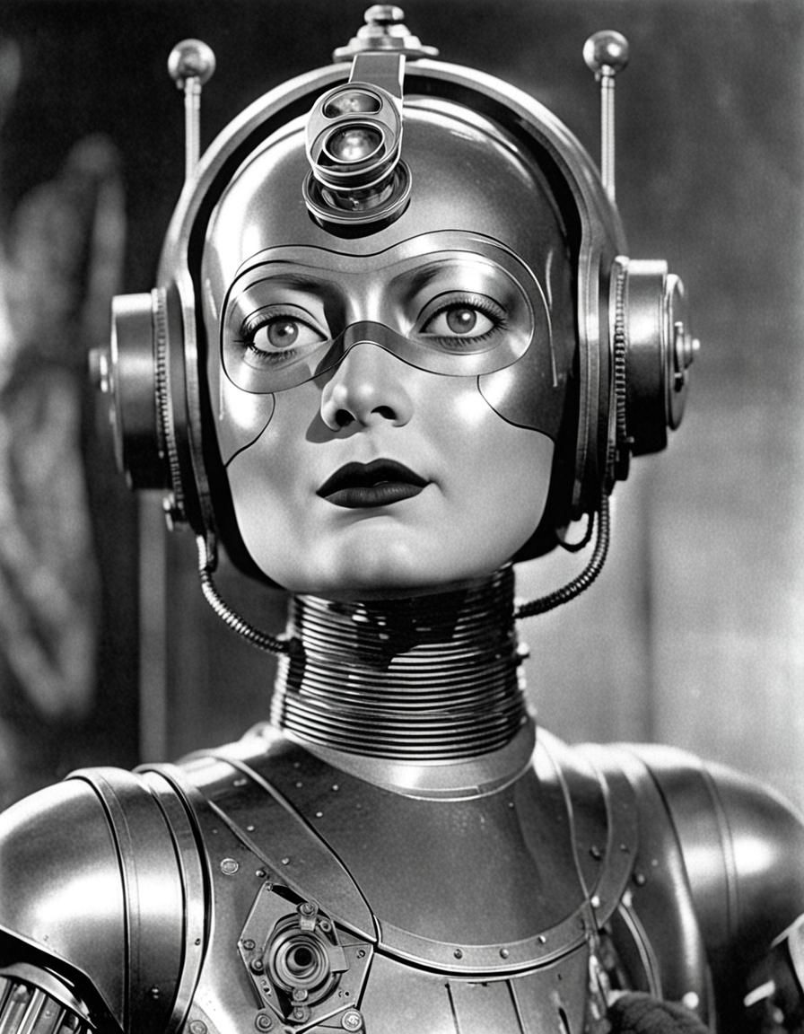 Myrna Loy as Retrofuturistic Robot Maria